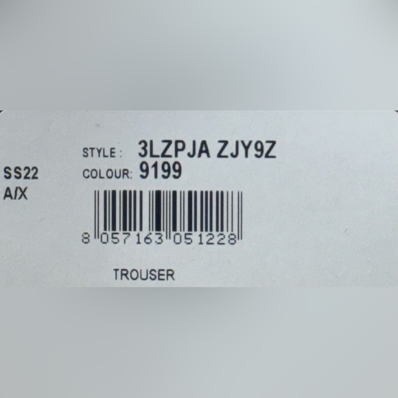 Armani Exchange Trouser 3LZPJA ZJY9Z 9199 Sweatpant Jogger - Picture 5 of 5